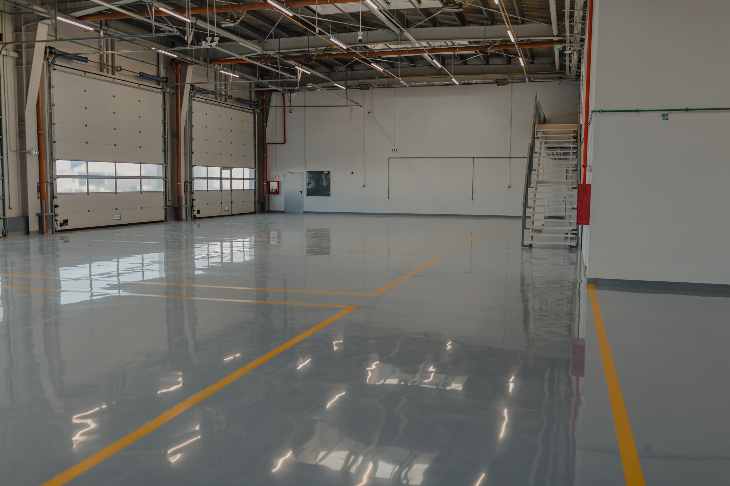 Epoxy and waxed flooring