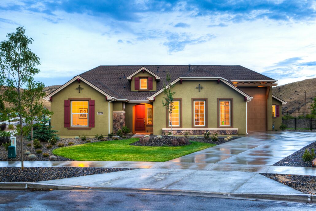 repainted stucco home and hoa